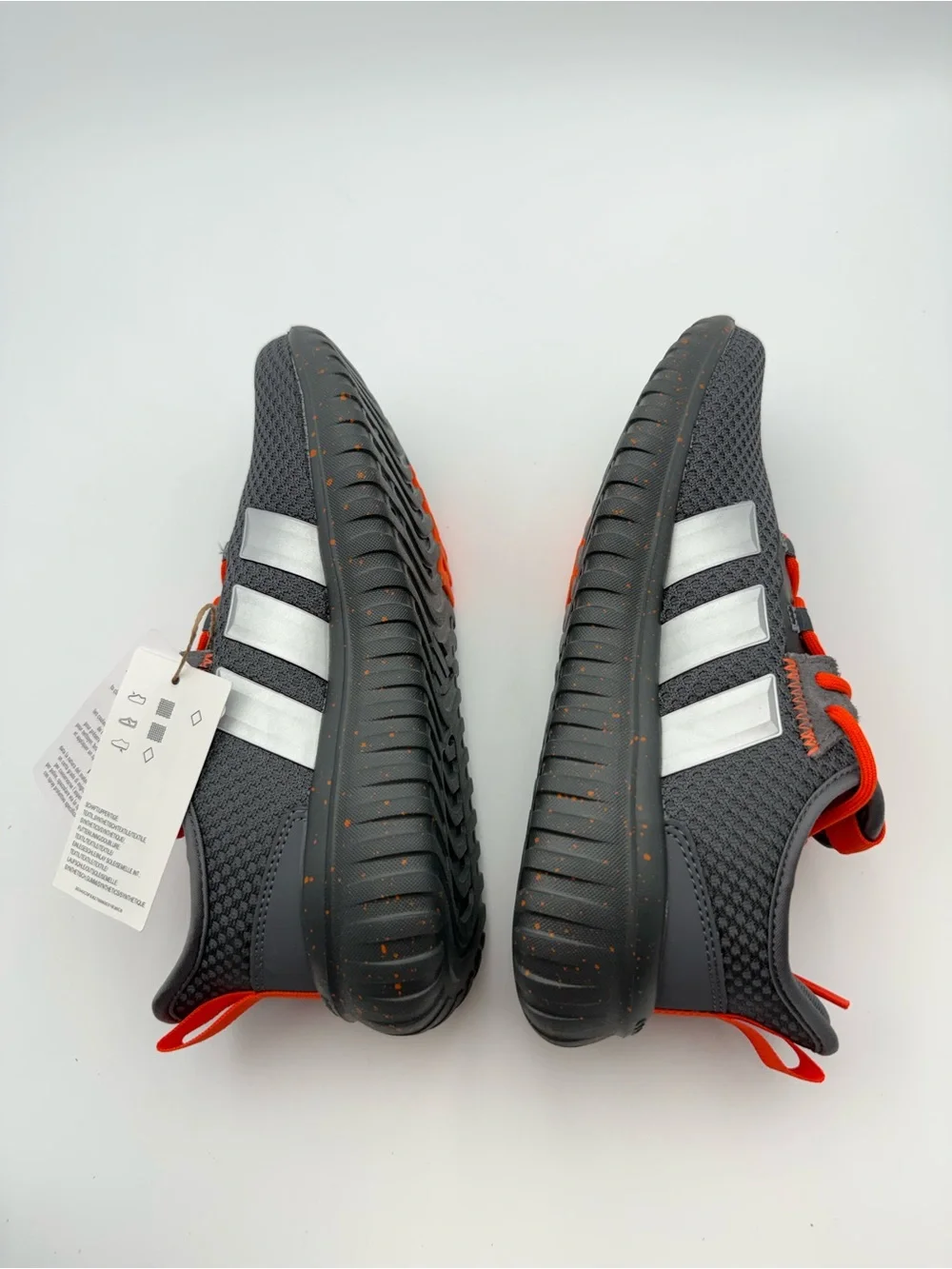 adidas Kaptir 4.0 K Kids Sneakers Gray/Orange US 4.5 Youth Women’s Approx 6